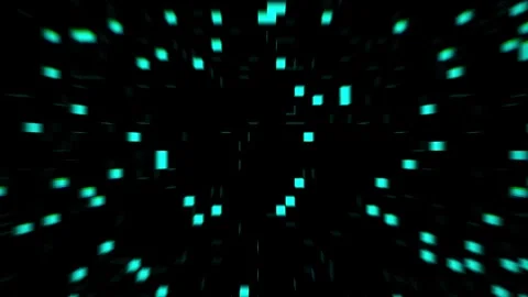 Blue digital data video background. Technology footage wallpaper screen 4K Stock Footage 255038904