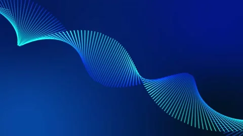 Blue Digital DNA Double Helix Animation Stock Footage 318048827