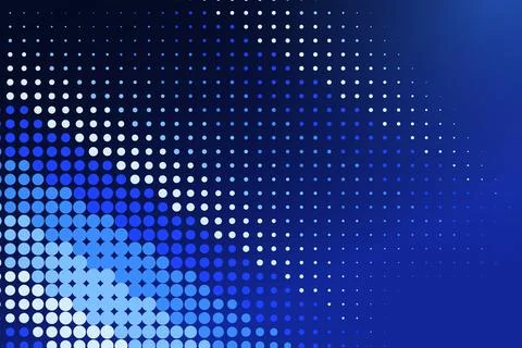 Blue digital dots pattern with gradient background Stock Photos