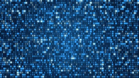 Blue Digital Encryption Pattern with Abstract Data Grid Stock Footage 336691455