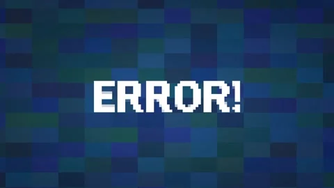 Blue Digital Error Screen Stock Footage 336062802