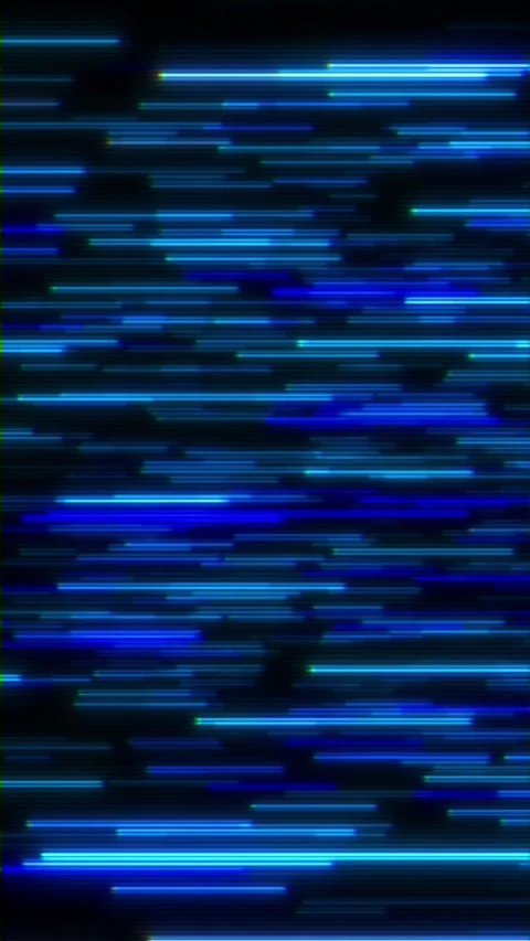 Blue Digital Glitch Lines and Screen Distortion Background Stock Footage 341358891