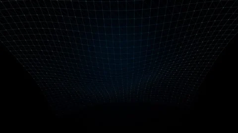 Blue digital grid abstract background with undulating motion waves for tech.. Stock Footage 344835419
