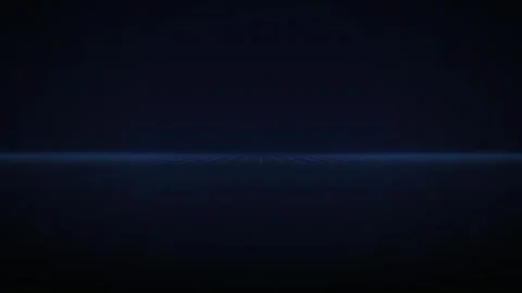 Blue digital grid horizon seamless loop motion background Stock Footage 344799274