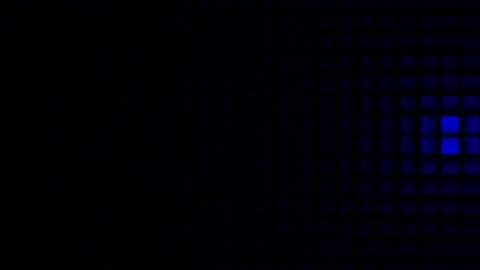 Blue Digital Grid Squares Motion Background Stock Footage 320852331
