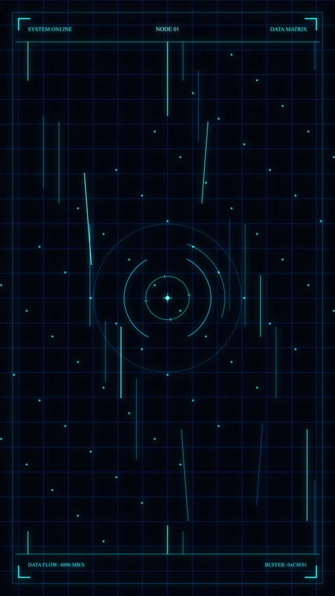 Blue digital hud interface loop, futuristic scanner overlay, data analytics.. Stock Footage 348325559