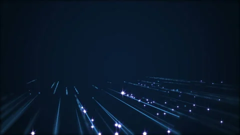 Blue Digital Information Flow Background Stock Footage 94271074