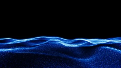 Blue Digital Landscape Background Stock Footage 318995821