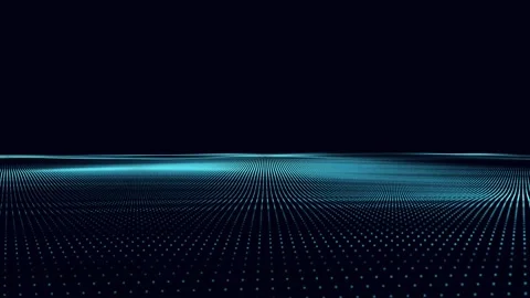 Blue Digital landscape Stock Footage 295154297