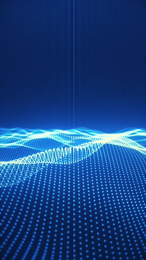 Blue digital landscape Stock Footage 317405108