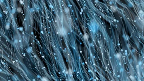 Blue Digital Line Stream Technology Loop Stock Footage 348863704
