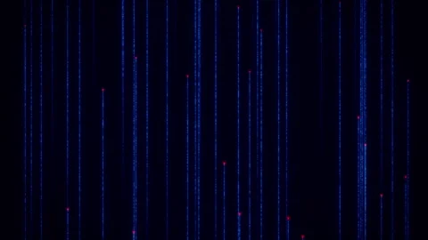 Blue Digital lines Stock Footage 294712103