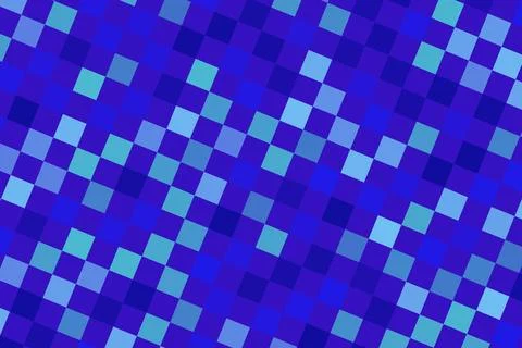 Blue digital mosaic pattern with pixel squares Stockillustratie