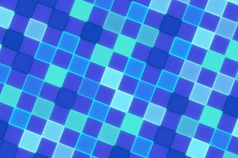Blue digital mosaic pattern with squares and pixels Ilustración de archivo