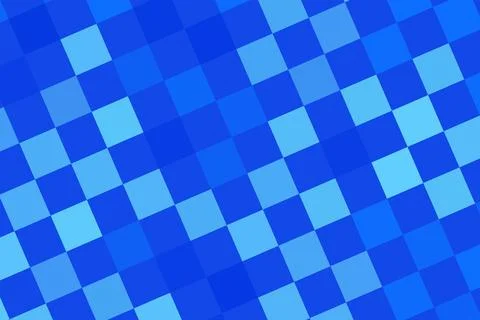 Blue digital mosaic pattern with squares on tech background Stock Photos