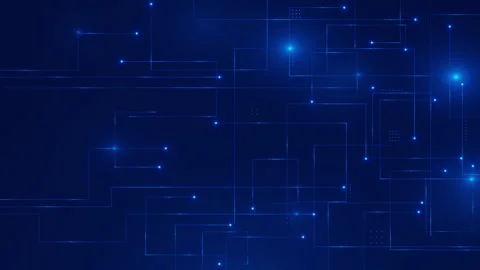Blue Digital Network Connection Abstract Background Stock Footage 338191218
