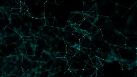 Blue digital network plexus blockchain technology Plexus Motion 4k Stock Footage 262629705