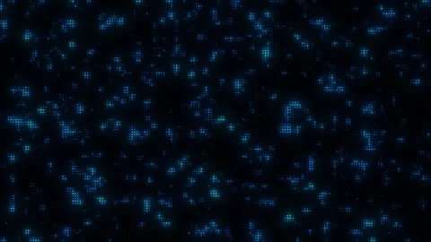 Blue Digital Particle Loop Animation – Neon Sci-Fi Motion Background Stock Footage 308374761