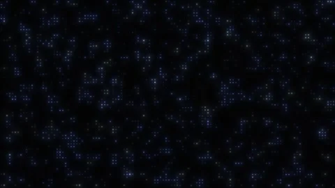 Blue Digital Particles Background, Seamless Loop of Flickering Cyber Dots Stock Footage 330126916
