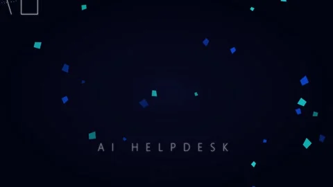 Blue Digital Particles on Dark Background Stock-Footage 341416433