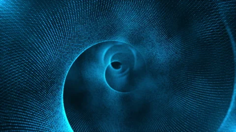 Blue Digital Particles Wave, Social Media Stock Footage 242667236