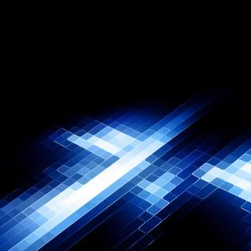 Blue digital pattern Stock Illustration