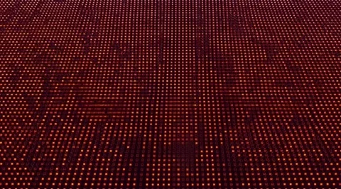 Blue digital pixel grid glowing background Stock Footage 331453540