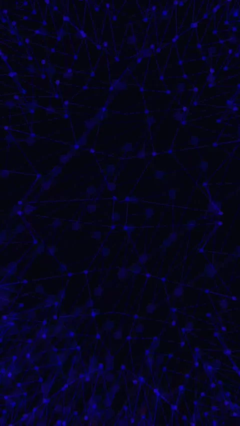Blue Digital Plexus Network Abstract Motion Background Stock Footage 338394948