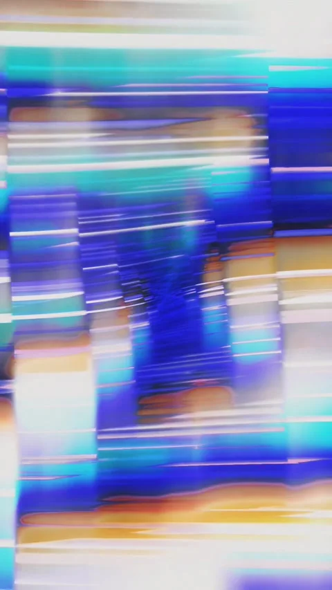 Blue digital screen glitch and distortion effect Stock Footage 341787930