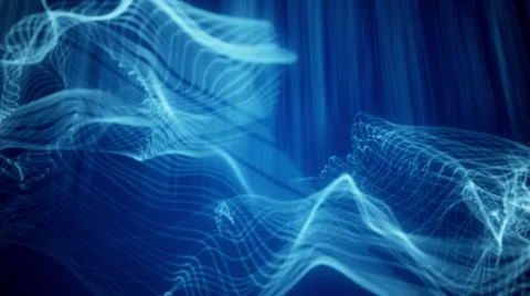Blue digital smoke effect - Motion video background loop HD Stock Footage 67949115