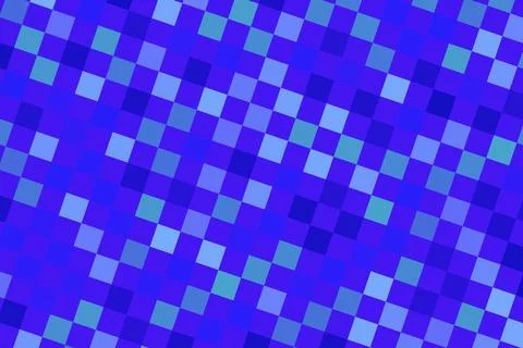 Blue digital squares pattern with glowing pixels Stock Illustration