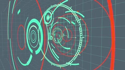 Blue Digital Tech Animation in 4K – Versatile Background for Any Project Vídeo Stock 295309119