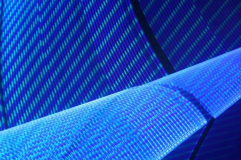 Blue digital tech background design with abstract illuminated dots Stock Illustration