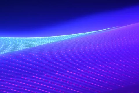 Blue digital tech background design with abstract illuminated dots 스톡 일러스트