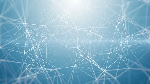 Blue digital technology network background Stock Footage 98994506
