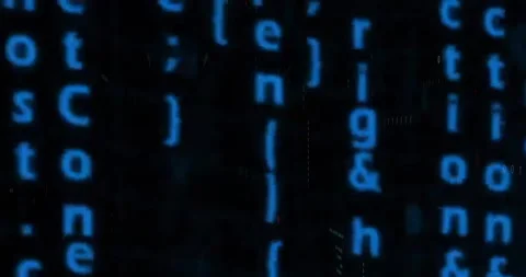 Blue digital text animation displaying VALID over dark background with code Stock Footage 305862650