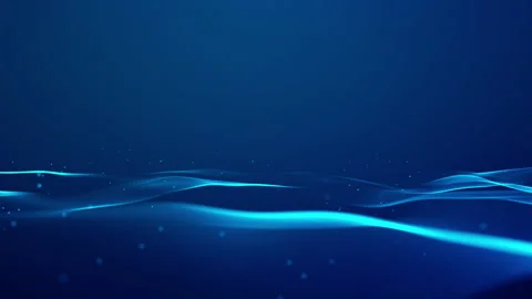 Blue Digital Wave Abstract Technology Background Stock Footage 338444904