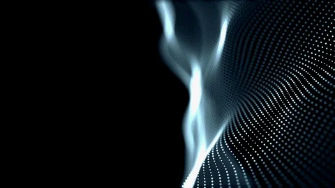 Blue digital wave background abstract title blurred animation. Video stock 93485714