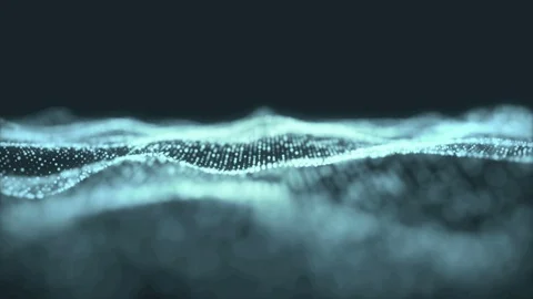 Blue digital wave background abstract title blurred animation. Stock Footage 94401840