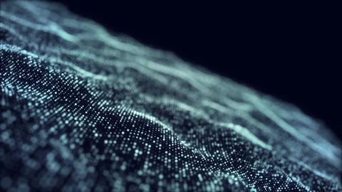 Blue digital wave background abstract title blurred animation. Stock Footage 94401861