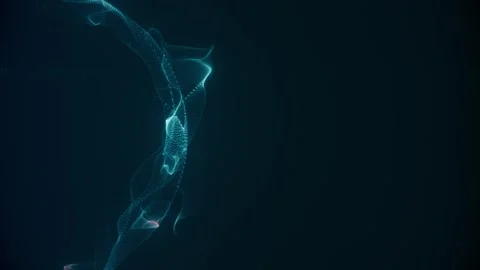 Blue digital wave Stock Footage 335970494