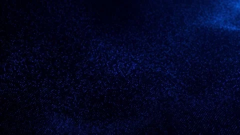 Blue digital wave of particles and dots, futuristic cyber background 動画素材 252274269