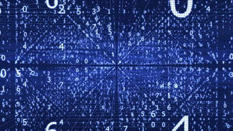 Blue Digital World Stock Footage 253605245