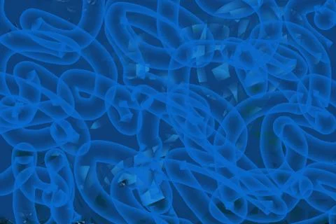 Blue digitally handmade background Stock Illustration