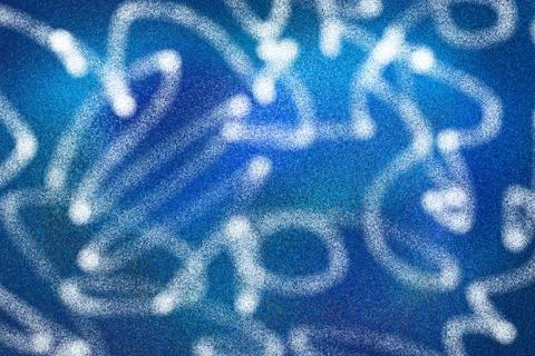 Blue digitally handmade background Stock Illustration