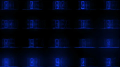 Blue digits blinking background Stock-Footage 34026131