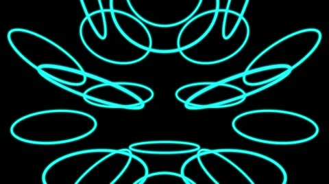 Blue disc rings 動画素材 46584801