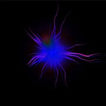 Blue discharge - computer generated abstract pattern Stock Illustration