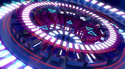 Blue disco background with soft edges Stock Footage 68594301