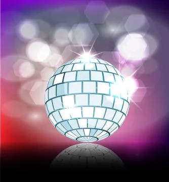 Blue disco ball Stock Illustration